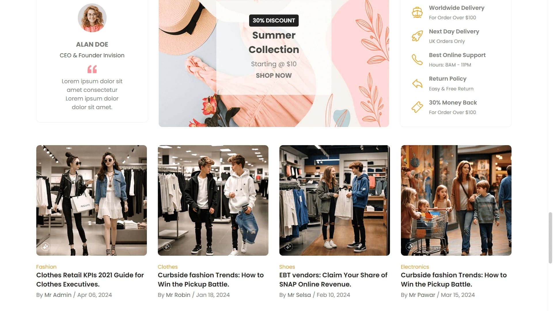 responsive ecommerce website html css javascript