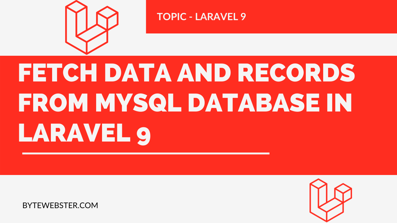 Laravel 9 Fetch Data From Database